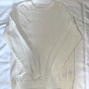 Hollister White Knit Sweater